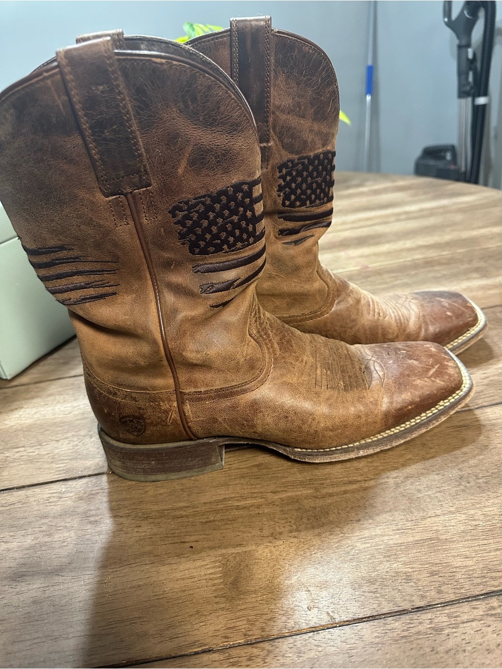 Ariat Men’s Circuit Patriot Western Boots - Broad Square Toe - Size 9